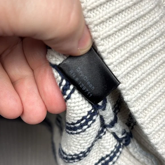 Jenni Kayne Cotton Cashmere Sweater Striped Women’s Small - Picture 5 of 7